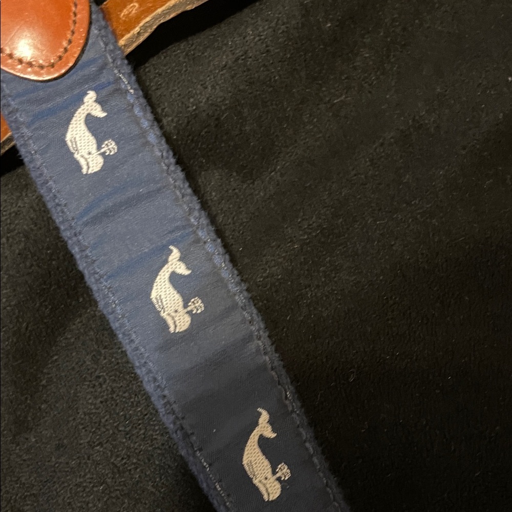 Elegant Brown and Blue Men's Belt - Picture 4 of 7